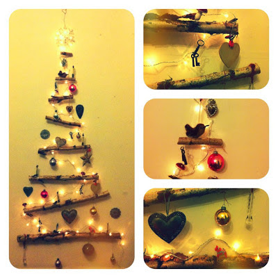 Homemade wooden Christmas tree decoration
