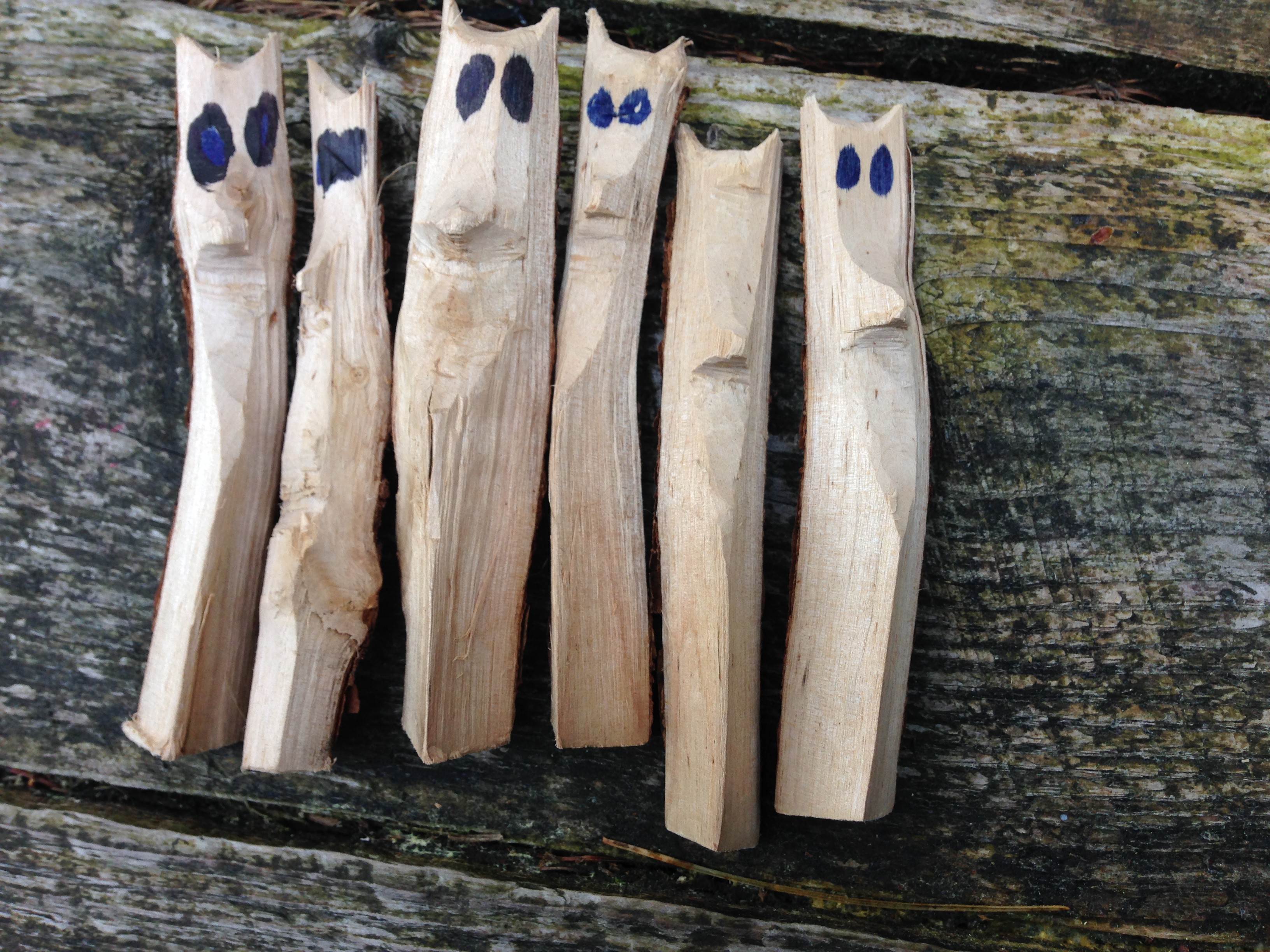 Skulk of foxes- a whittling project. - Kindling Play and Training