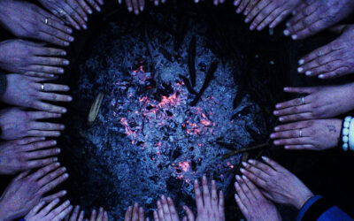 Recapitulative play, (we get our fire ready for cooking)